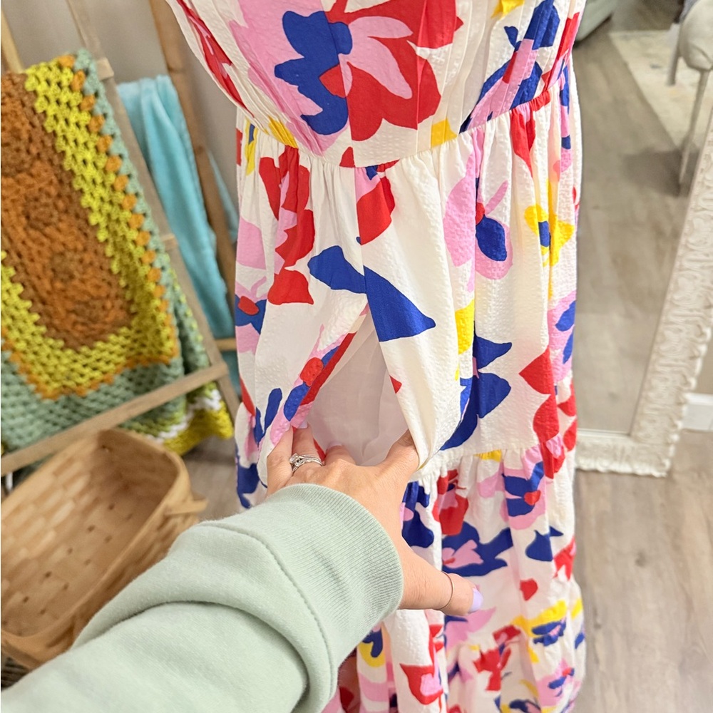 Kate Spade • Summer Flowers Tiered Maxi Dress - Picture 8 of 16